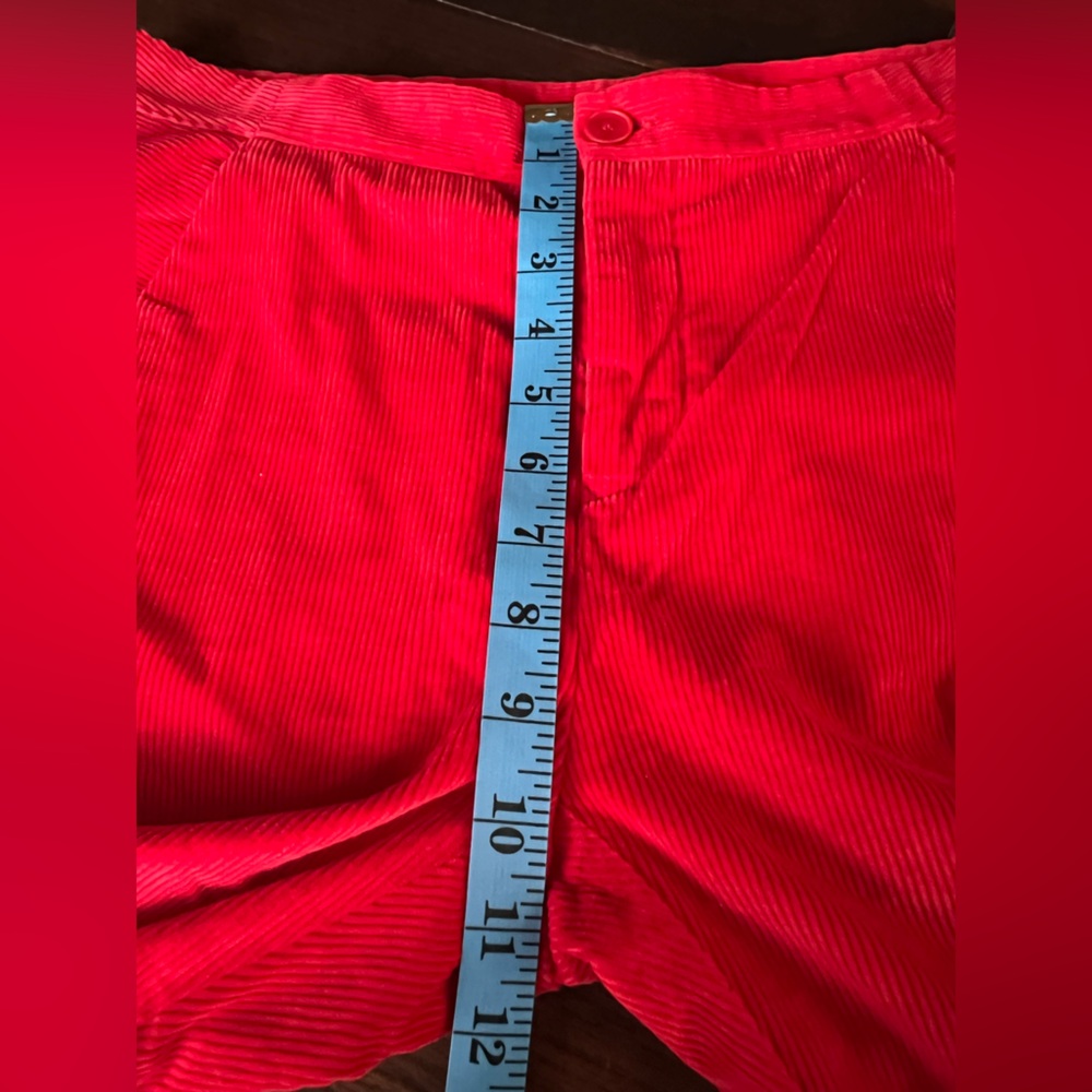 MM6 Maison Martin Margiela Corduroy Pants Women’s 42 /30x31.5 Red Designer NWT - Picture 9 of 12